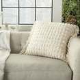 thumbnail image 4 of Nourison Life Styles Distressed Cream Decorative Throw Pillow , 20"X20", 4 of 5