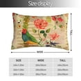 thumbnail image 2 of Fuzoiu Vintage Bird Print Pillow Case with Hidden Zipper,Pillow Covers,Soft and Comfortable Pillowcase-16"x24", 2 of 6