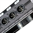 thumbnail image 3 of 3Pc 4-Channel 3-Pin XLR Audio and DMX over Network Cable Extender, DMX512 Network Signal Extender , Male,3 x 4-Channel Audio/DMX Network Extender,Black, 3 of 4