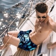 thumbnail image 2 of luoweisi Men's Beach Shorts Quick Dry Swim Trunks with Mesh Lining Skull Butterfly S, 2 of 5