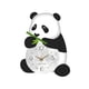 thumbnail image 2 of Reloj de pared con diseño de Panda, reloj colgante de pared, reloj decorativo silencioso, adorno de pared de animales para habitación de niños, 2 of 6