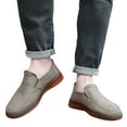 thumbnail image 3 of WILLBEST Men Shoes Fashion Spring Summer Men Casual Shoes Flat Bottom Thick Sole Non Solid Canvas Upper on Comfortable and Simple, 3 of 5