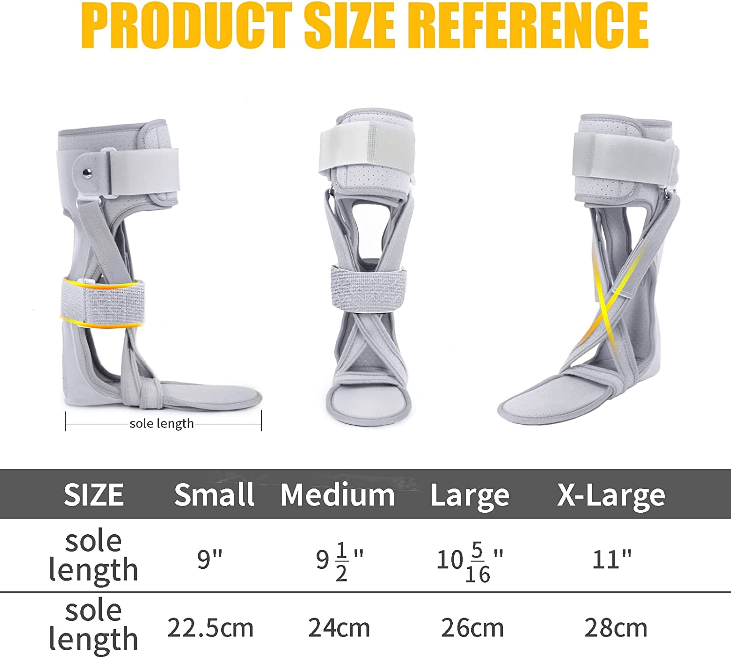 GHORTHOUD AFO Foot Drop Brace Ankle Foot Orthosis Medical Afo Walking with Shoes for Stroke Hemiplegia