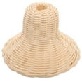 thumbnail image 2 of Diekin Bulb Lampshade Pendant Lampshade Rattan Woven Lamp Shade Rustic Hanging Lamp Cover, 2 of 6