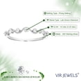 thumbnail image 4 of Vir Jewels 1/4 CTTW Lab Grown Diamond Wedding Band in Sterling Silver Female Adult, 4 of 5
