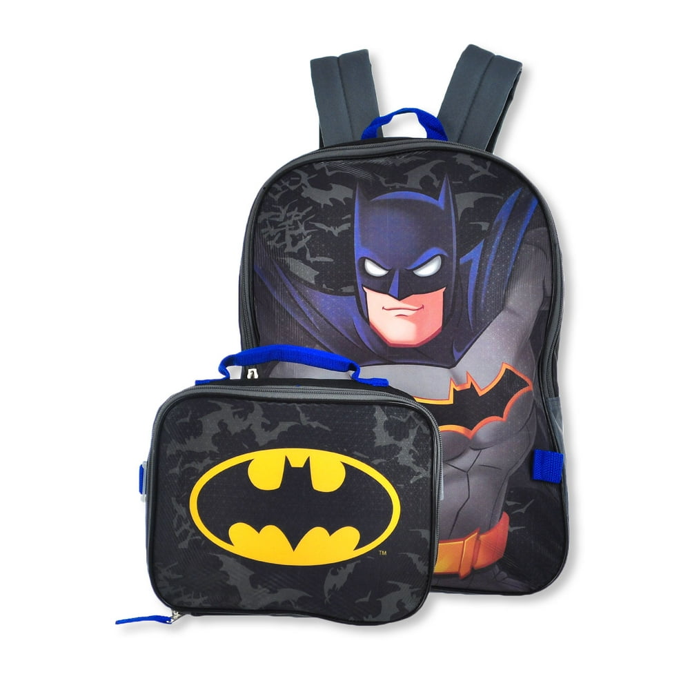 Batman Batman Boys' Backpack With Lunchbox