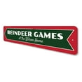 thumbnail image 4 of Reindeer Games Novelty Sign, Metal Wall Decor - 4x18 inches, 4 of 4