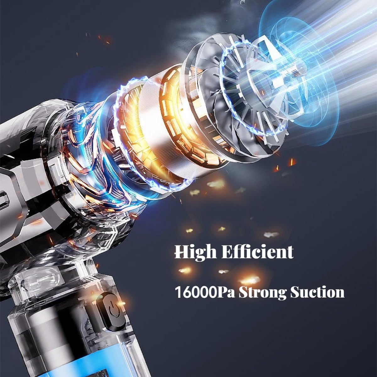 Car Vacuum, Rechargeable Cordless Vacuum for Car, Wireless Handheld Car Vacuum Cleaner Strong Suction (V3)