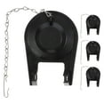 thumbnail image 1 of KAKOWELY 4pcs Universal Rubber Toilet Flapper Replacement Kit For High Performance Water Saving Toilet Tank Flapper With Chain Easy To Install Black3.94"X2.95"X1.38", 1 of 4