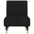 thumbnail image 2 of vidaXL Chaise Longue Black Velvet, 2 of 5