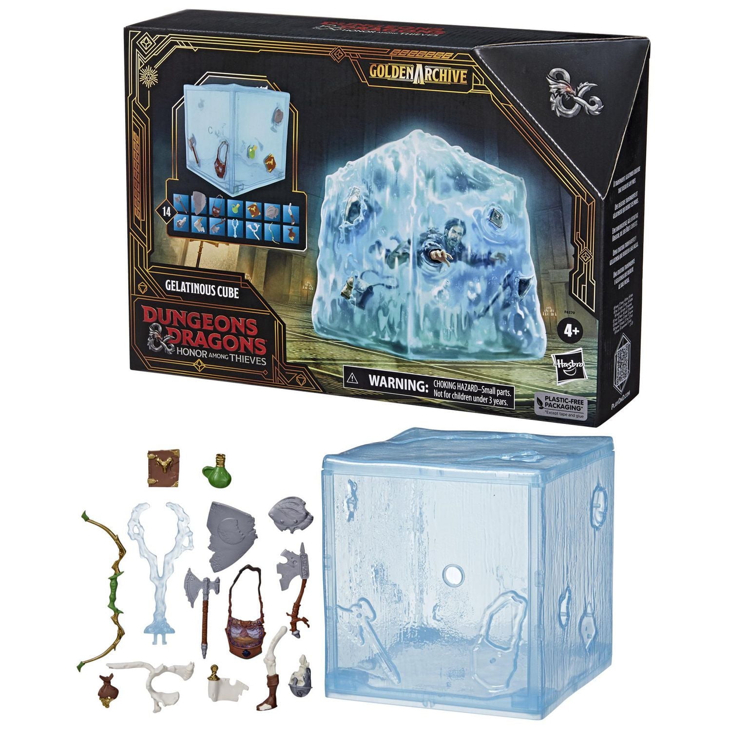 Dungeons & Dragons Honor Among Thieves Golden Archive Gelatinous Cube Collectible Figure Compatible with 6-Inch Scale D&D Action Figures