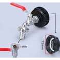 thumbnail image 5 of Robinet d'écoulement IBC 3/4 avec Raccord de Tuyau et Adaptateur, Filetage Grossier S60X6 Adaptador de depósito de vidange IBC para Robinet Cuve 1000L, 5 of 5