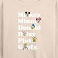 thumbnail image 3 of Mickey & Friends - Character List - Women's Lightweight French Terry Long Sleeve Shirt, 3 of 5
