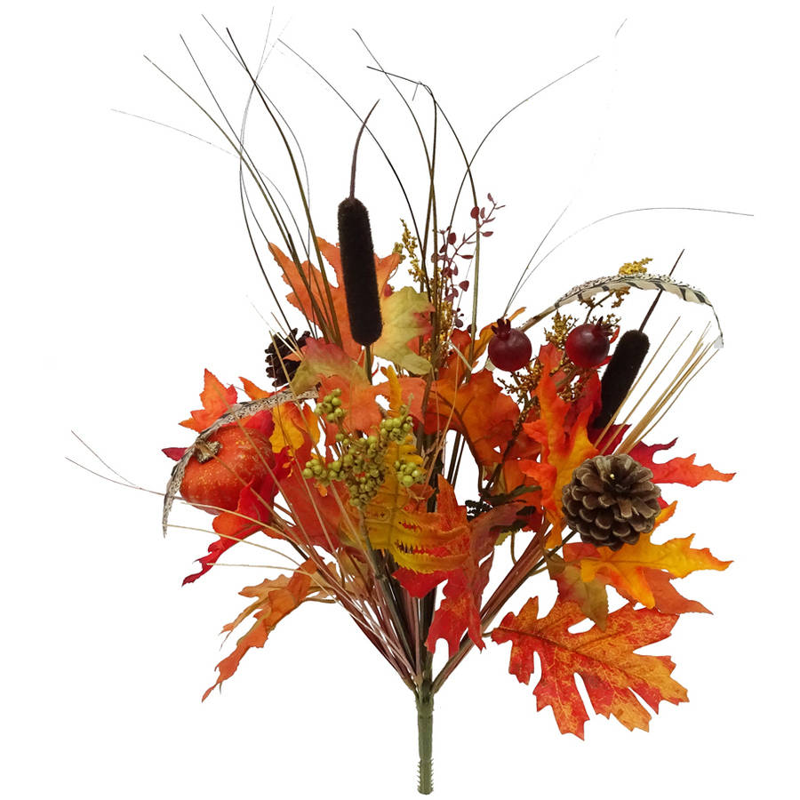 Artificial Cattail Bush, 1 Each