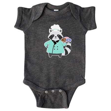 

Inktastic Chef Raccoon Donut Cook Gift Baby Boy or Baby Girl Bodysuit