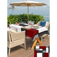 thumbnail image 5 of Outdoor Tablecloth with Umbrella Hole for Patio/Picnic/Party/Camping, Modern Geometric Red Black Waterproof Table Cloth Rectangle Table Cover Washable, Abstract Minimalist Color Blocks (52"x 70"), 5 of 8