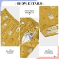 thumbnail image 4 of Kids' Pajama Pants Soft Relaxed Fit Sleep Pants Lounge Pants with Pockets Honey Jars and Bees Pattern Small, 4 of 9