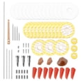 thumbnail image 2 of Kit de reparación de flauta Kit completo de herramientas de reparación de flauta Accesorios de bricolaje Amantes de la flauta Flauta Almohadillas de, 2 of 9