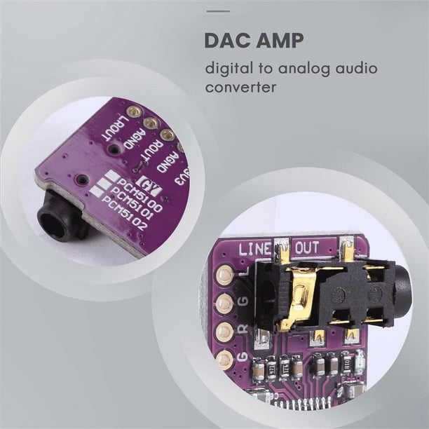 Jual Interface I2S Pcm5102A Dac Decoder Gy-Pcm5102 I2S Player Module For Raspberry Pi Phat Format Board I.1599509595