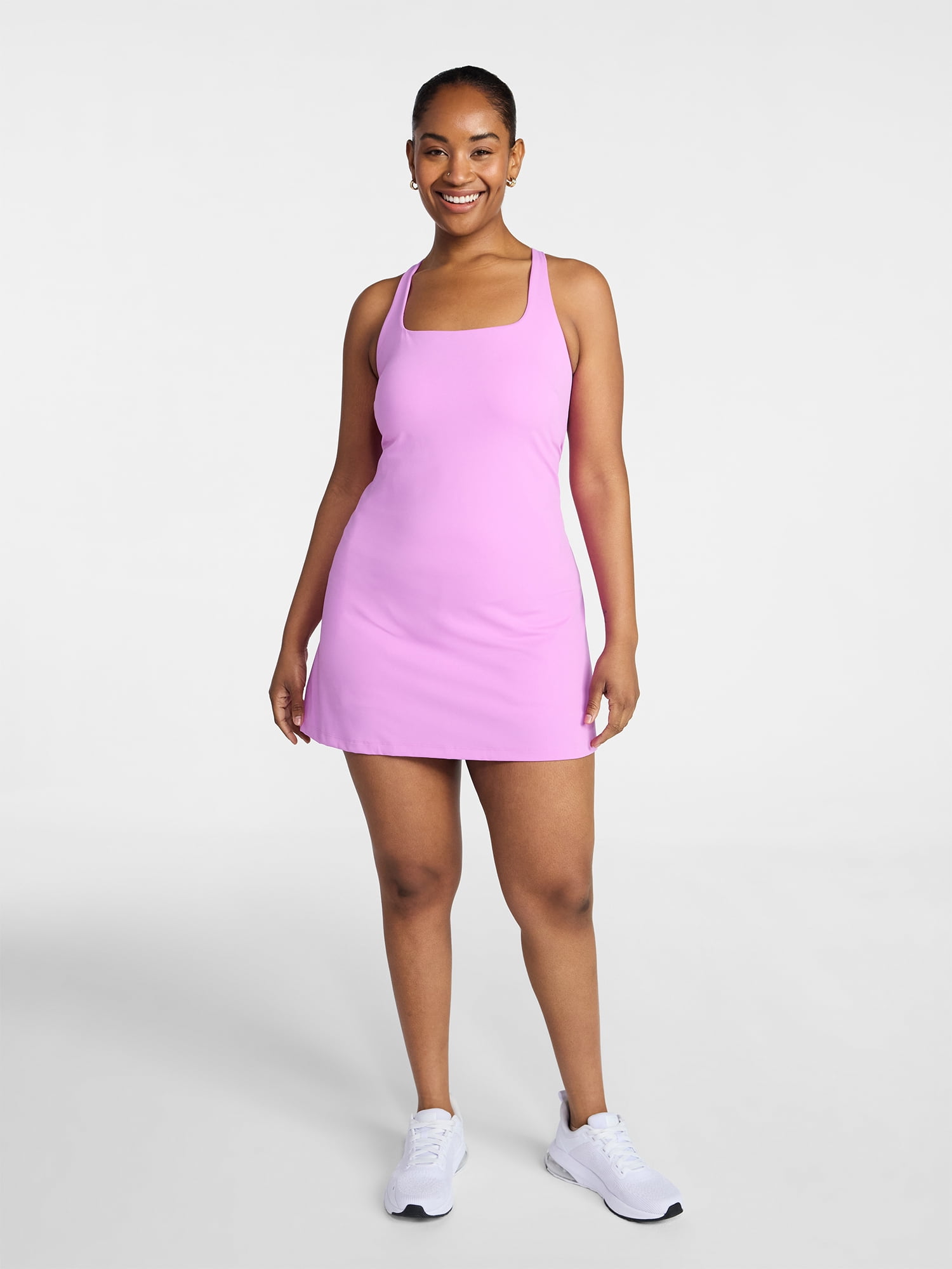 Avia Women's Strappy Knot Back Active Tennis Dress, Sizes XS-XXXL