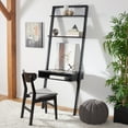 thumbnail image 2 of SAFAVIEH Kamy Rustic Retro 2 Shelf Leaning Desk, Black, 2 of 10