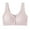 Purples, variant on Aezemi Front Closure Ribbed Bras for Women, No Underwire Senior Wireless Lingerie, Adjustable Strap Brassiere
