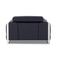 thumbnail image 6 of Titan Furnishings Modern Genuine Italian Leather Upholstered Sofa Set in Black, 6 of 18