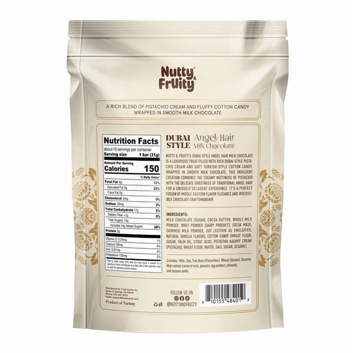 Nutty & Fruity Dubai Angel Hair Milk Chocolate, 16 oz