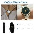 thumbnail image 2 of Miangastore 1Set Watch Storage Roll Black Flannel Practical Design for Women, 2 of 8