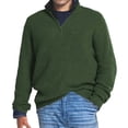 thumbnail image 1 of Uinagy Men's Knitted Wool Long Sleeve Sweater Zip-Up Top, 1 of 3
