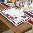 thumbnail image 6 of Dmlowu 4th of July Decorations Placemats 12x18" Insulation Table Mats Non Slip Stain Proof Memorial Day Decorations Outdoor Placemats for Dinner Party Table Hotel Home Decoration, 6 of 7