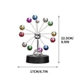 thumbnail image 3 of Perpetual Motion Desk Toy, Stable Magnetic Ferris Wheel Model, Colored Celestial Body Physics Science Instrument Home Office Decoration, 3 of 4