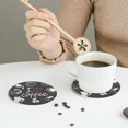 thumbnail image 6 of Balery 4 Pcs I Love Coffeeleather Coasters Set, Drink Table Cup Coasters For Living Room Kitchen Coffee Decor, 6 of 9