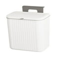 thumbnail image 2 of jifeng Hangable Kitchen Waste Compost Bin Save Space Multifunction Holder Waste Sorting White 7L, 2 of 9