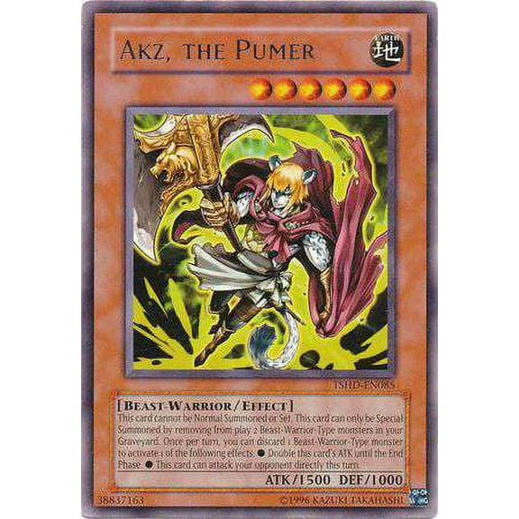 YuGiOh The Shining Darkness Rare Akz, the Pumer TSHD-EN085