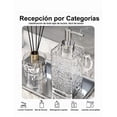 thumbnail image 2 of Dispensador Xtellar De Jabón Acrílico Con Bomba, Paquete De 3 Color Gris, 2 of 5