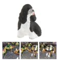 thumbnail image 4 of 1/64 animales miniatura perro cachorro Mini casa de escritorio casa de muñecas Negro Blanco perfke Juguetes De Figuras En Miniatura, 4 of 9