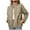 Army Green, variant on Lindreshi Shackets for Women with Pockets Ladies Solid Color Stand Collar Long Sleeve Casual Padded Jacket