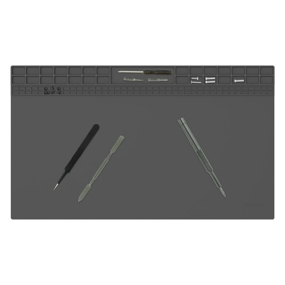 Silicone Soldering Mat High Temperature Resistant Repair Work Mat for Soldering Iron Foldable Extra Large Phone Repair Mat for Electronic Phone Laptop Repair