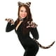 thumbnail image 3 of FELTECHELECTR KALLORY 1 Juego de diadema con orejas de gato y cola, accesorios de cosplay de animales, orejas de leopardo, pajarita, guantes de pata para cosplay, 3 of 5