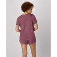 thumbnail image 2 of Hanes Women's V-neck & Short Set Mauve Mood/Mauve Mood XL, 2 of 5