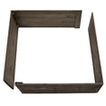 thumbnail image 2 of Vickerman 21" x 9" Gray Square Wooden Knock down Tree Collar, 2 of 6