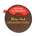 thumbnail image 2 of Dserhfy Rotatable Wooden Office Door Sign Meeting in Progress Office Door Busy Sign Welcome Please Knock Meeting Room Door Plaque Decoration, 2 of 7
