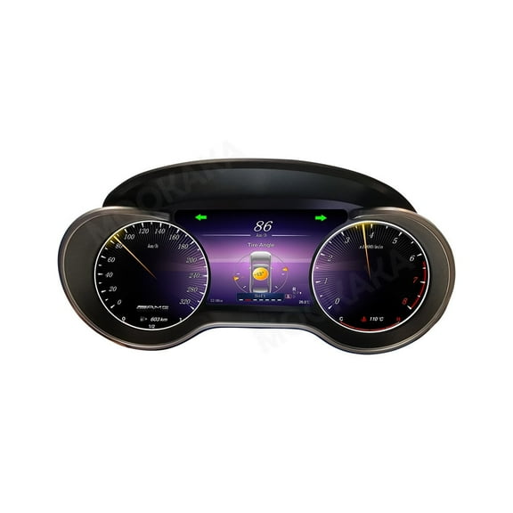 MOOKAKA Digital Dashboard Instrument Cluster for Mercedes-Benz Mercedes-Benz ML GL R G GL LCD Screen Virtual Cockpit Speedometer Upgrade Universal Fit Car Accessory with Linux OS