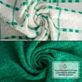 thumbnail image 2 of Gold Textiles 100% Cotton Waffle Weave Kitchen Dish Towels 15x25 Inches, Pack of 144 Green Color Ultra Soft Absorbent Quick Drying Dish Towels, 2 of 5