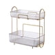 thumbnail image 2 of Caja de almacenamiento para encimera con asa, organizador de baño, bandeja de almacenamiento para dormitorio Claro, 2 of 9