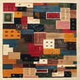 thumbnail image 1 of Ahgly Company Machine Washable Indoor Square Contemporary Sand Brown Area Rugs, 8' Square, 1 of 7