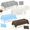 Beige Light Blue Coffee Cow Print-12, variant on Cowgirl Pink 12 Pack Disposable Rectangle Plastic Tablecloths 54 x 108 Inch