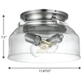 thumbnail image 3 of Springer Collection Antique Nickel Clear Glass Light Kit, 3 of 6