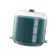 thumbnail image 3 of yuksok Round Microwave Heating Steamer Cooking Fast Transparent Cover Stackable Kitchen Green three layer, 3 of 9